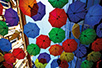 Летећи кишобрани у Београду (Фото: Јосип Шарић)